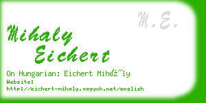 mihaly eichert business card